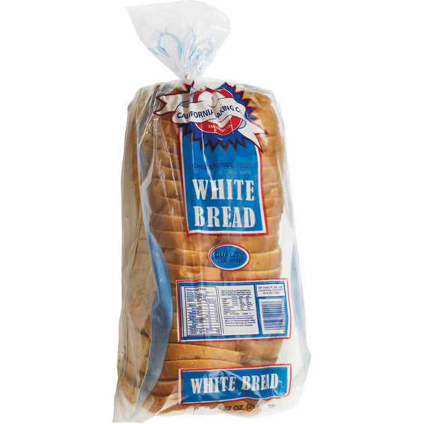CALIFORNIA BAKING - WHITE BREAD - 2LB LOAF