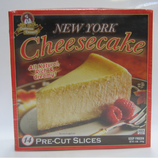 Frozen Chef's Quality - Gourmet New York Style Cheesecake - 14 slices